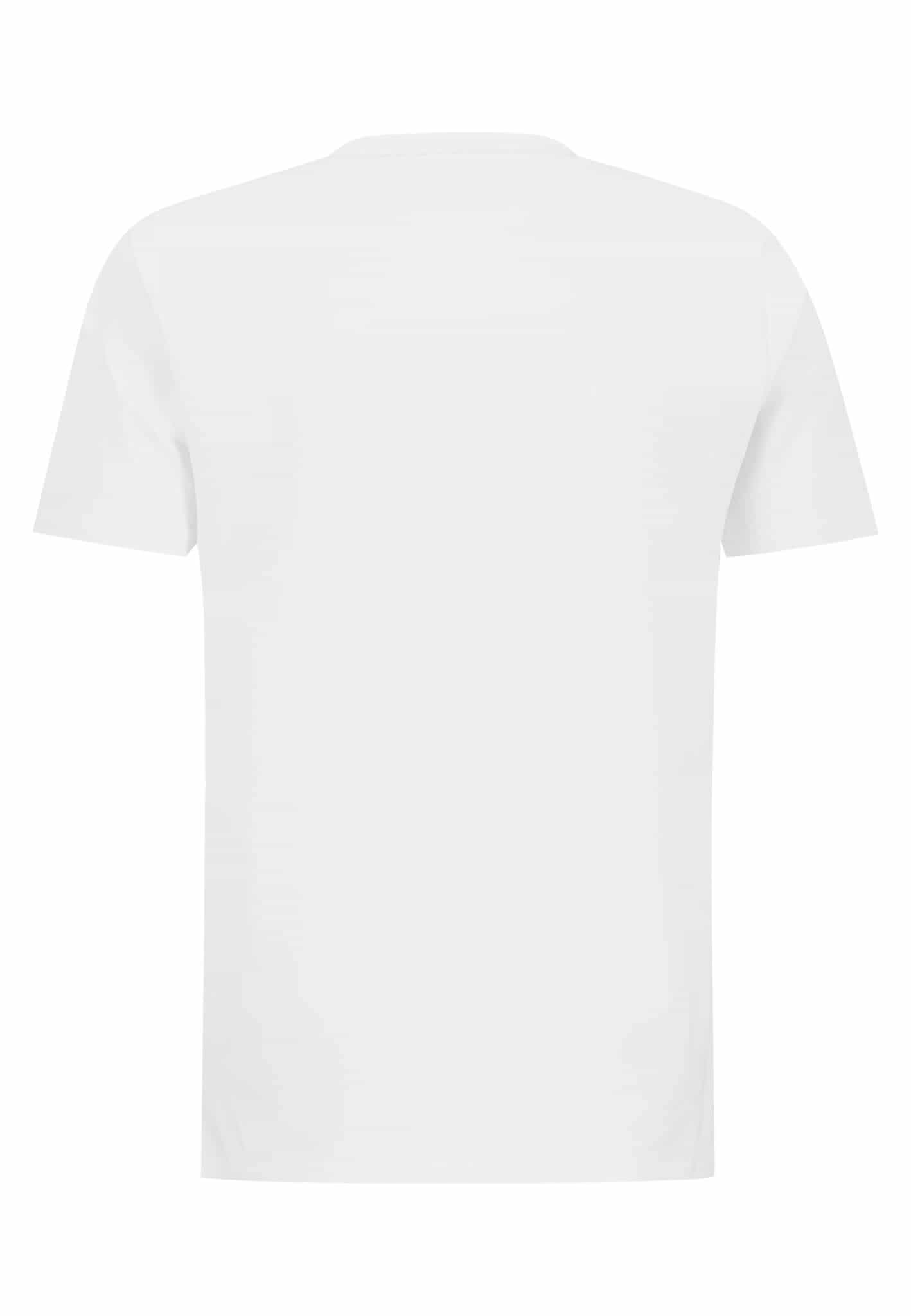 Fynch Hatton T-Shirt Frontprint White - +UP