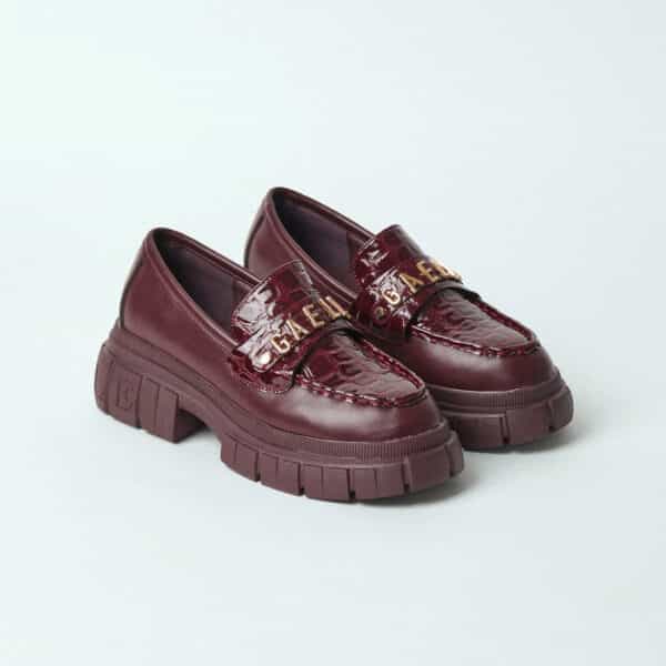 Gaelle Paris Moccasin In faux leather Bordeaux