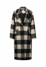 Fynch Hatton Coat Wool Check Black