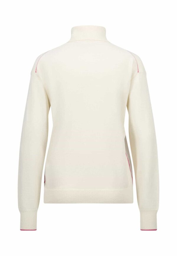 Fynch Hatton Rollneck Contrast Piping Milk